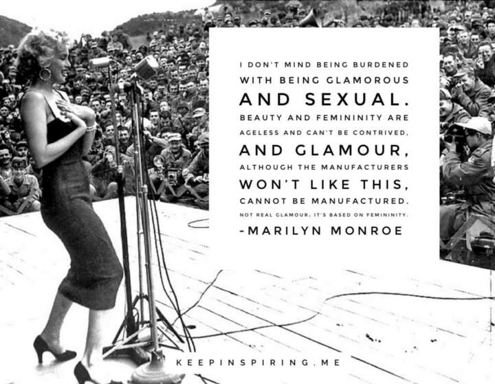 Marilyn Monroe, Sex positivity quotes