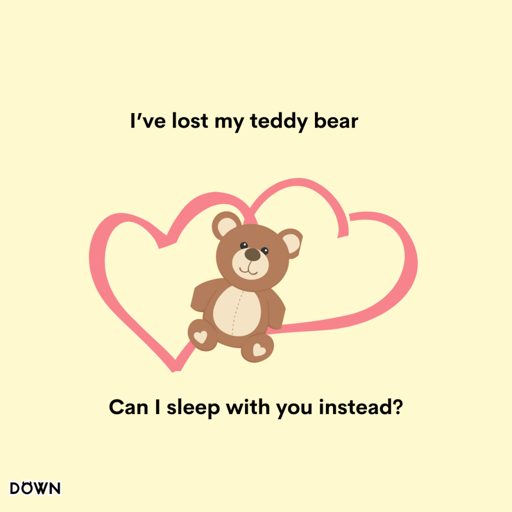 I’ve lost my teddy bear! Can I sleep with you instead?