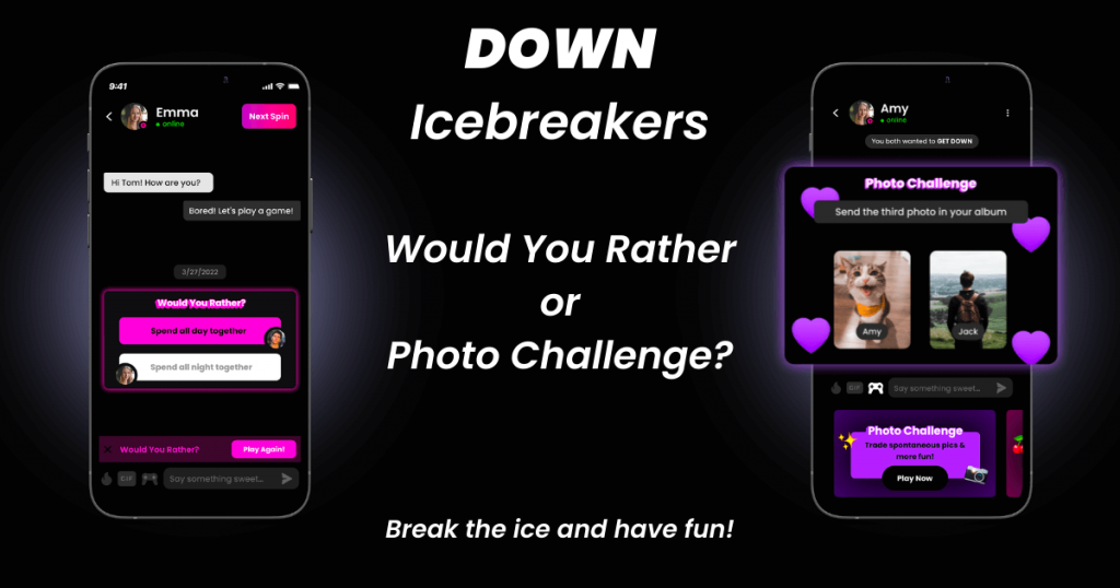 DOWN App Icebreakers Feature